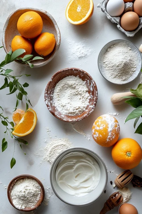 ingredientes bizcocho de naranja y yogur