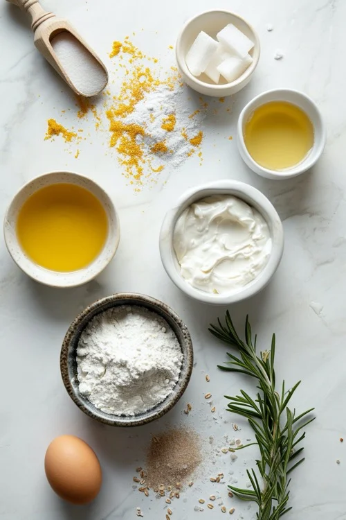 ingredientes bizcocho de yogur de limón esponjoso
