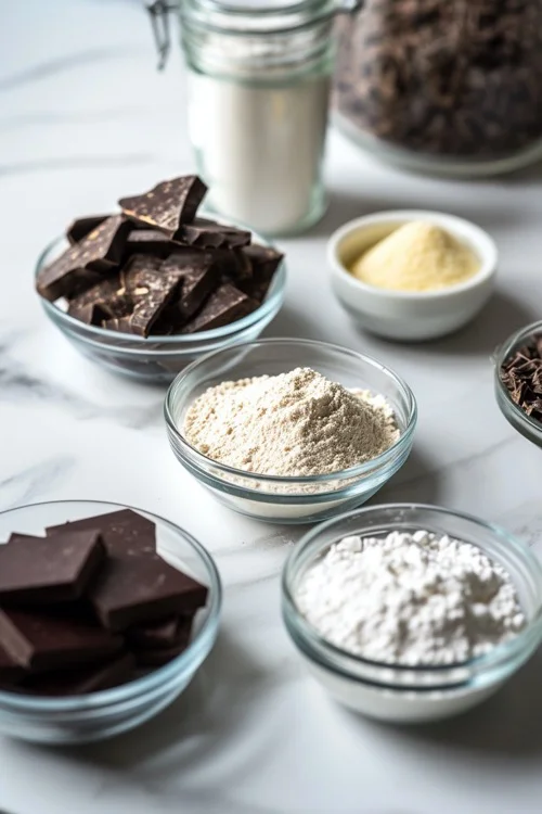 ingredientes bizcocho de yogur y chocolate