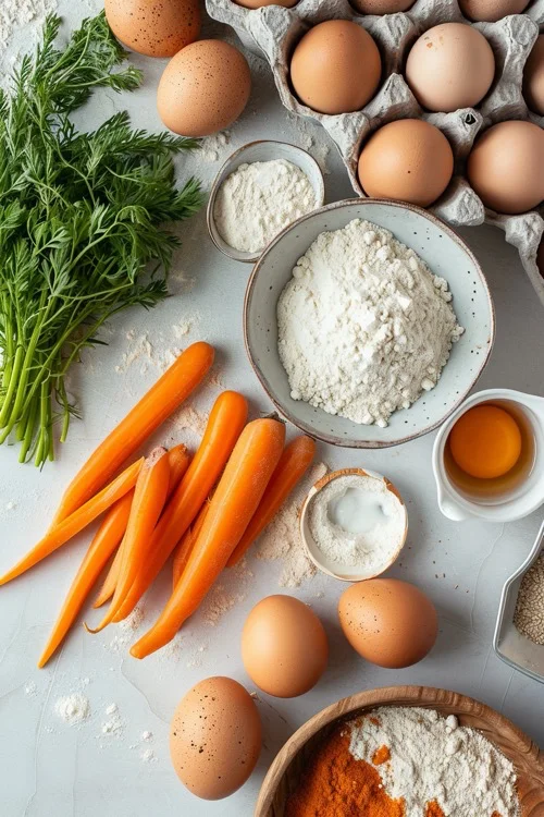 ingredientes bizcocho de zanahoria y yogur